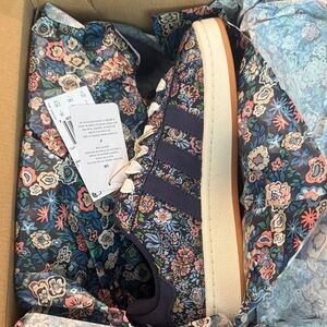 Adidas Liberty campus Floral Sneakers with Dark Blue Accents